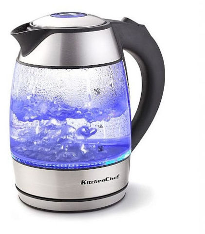קומקום זכוכית חשמלי 1.8 ליטר KitchenChef קיטשן שף 5230