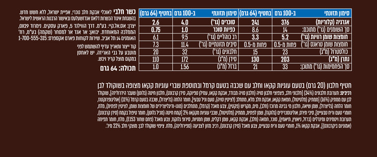 חטיף חלבון בתוספת שברי עוגיות בציפוי שוקולד לבן