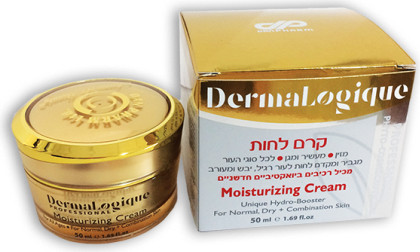 קרם לחות לפנים דרמאלוג'יק מעשיר ומגן, מזין, מגביר ומקדם לחות לעור רגיל, יבש ומעורב