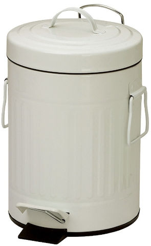 פח אשפה 30 ליטר עם רגלית רטרו שמנת Splash ספלאש 55630C