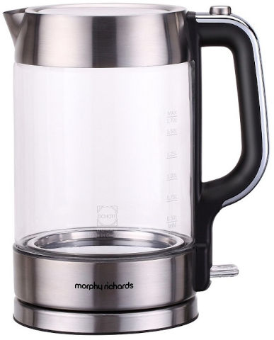 קומקום חשמלי זכוכית - 1.7 ליטר Morphy Richards מורפי ריצ'ארדס 43986