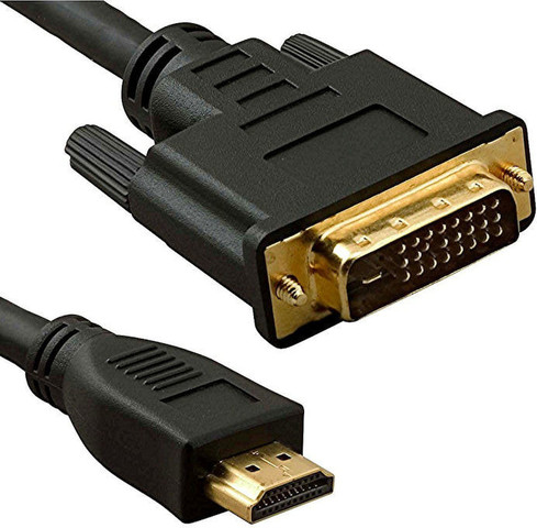 כבל DVI ל-HDMI באורך 1.8 מטר Gold Touch – להעברת וידאו באיכות גבוהה
