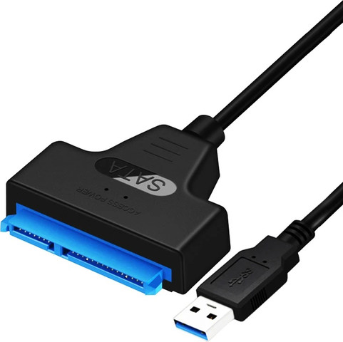 כבל מתאם USB 3.0 ל-SATA עם תמיכה עד 4TB – כולל מתח ודאטה