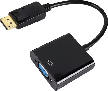 כבל מתאם DisplayPort (DP) זכר ל־VGA נקבה – Protec, תומך 1080P