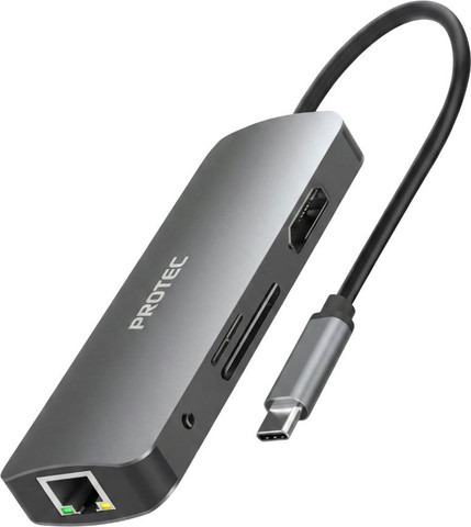 תחנת עגינה 9 ב-1 חיבור USB-C דגם מבית Protec