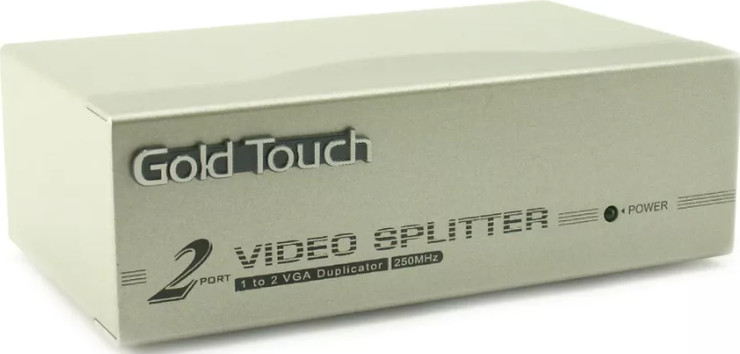 מפצל/מגבר VGA אחד לשניים – VGA Splitter Gold Touch