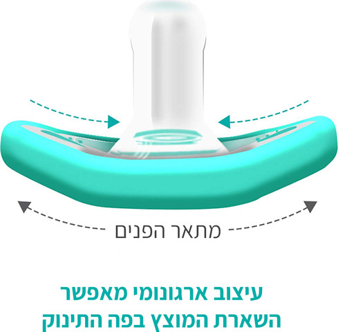 זוג מוצצי פלקסי 0-3 חודשים צבע ורוד ננובבה nanobebe