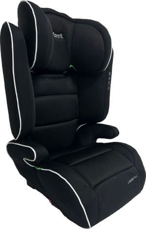 בוסטר ישיבה כולל משענת לרכב בתקינה חדשה דגם Sport R129 צבע הבוסטר אפור
