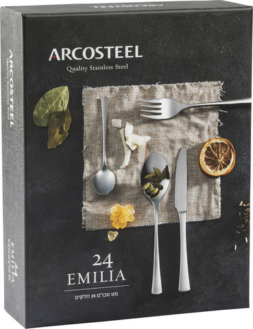 סט סכו"ם 24 חלקים EMILIA ARCOSTEEL