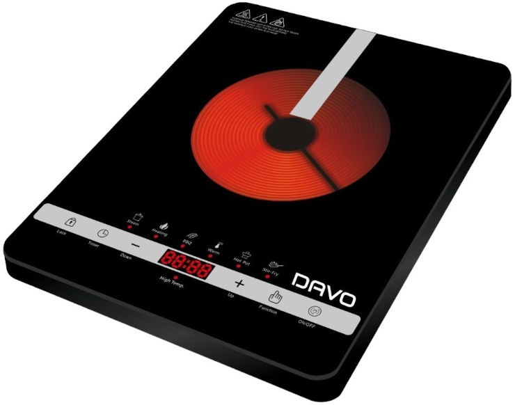 כירת בישול קרמית Davo דאבו DAV305 שחור
