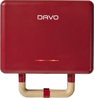 טוסטר וופל בלגי Davo DAV622 - בצבע אדום