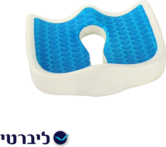 מושב ארגונומי ויסקו איכותי Drop Shape (כרית עם חור)