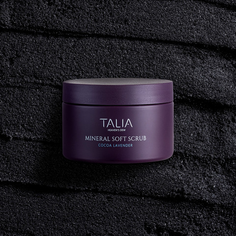 פילינג גוף להחלקת מראה מרקם העור  Mineral Soft Scrub Cocoa & Lavender