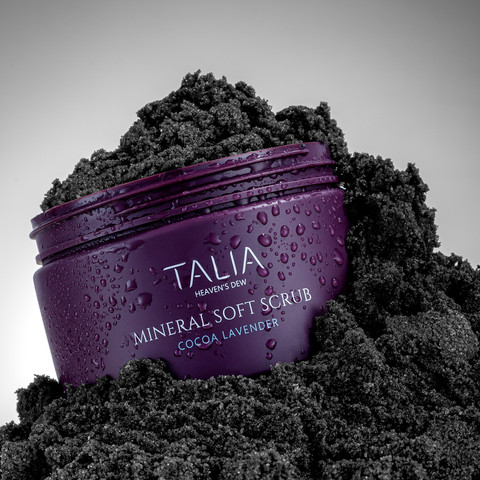 פילינג גוף להחלקת מראה מרקם העור  Mineral Soft Scrub Cocoa & Lavender