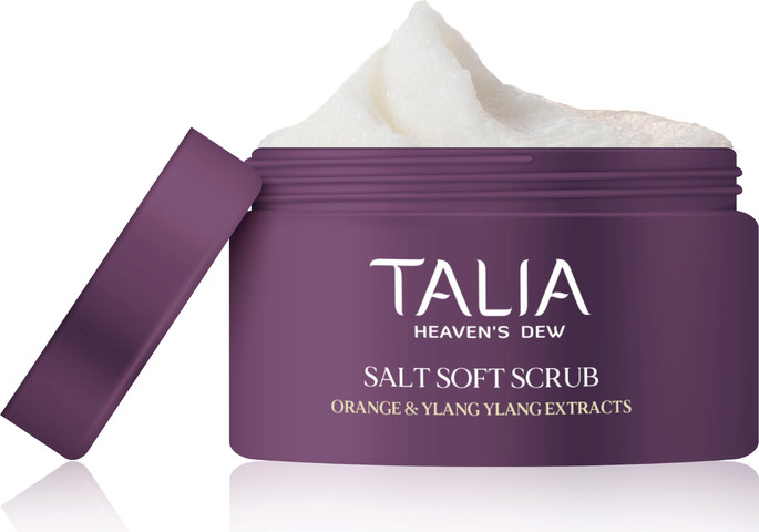 פילינג גוף עדין עם מלח מינרלי פעיל  Salt Soft Scrub With Orange & Ylang Ylang