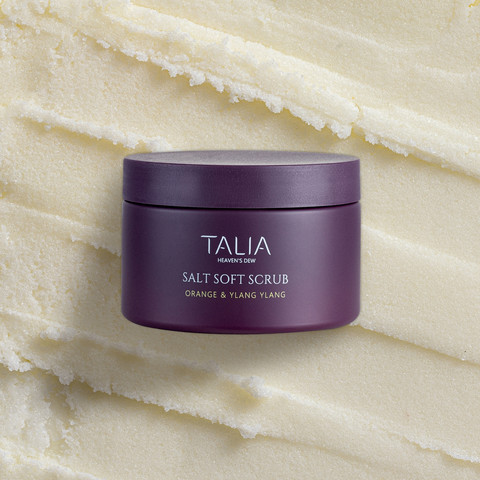 פילינג גוף עדין עם מלח מינרלי פעיל  Salt Soft Scrub With Orange & Ylang Ylang