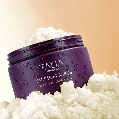 פילינג גוף עדין עם מלח מינרלי פעיל  Salt Soft Scrub With Orange & Ylang Ylang