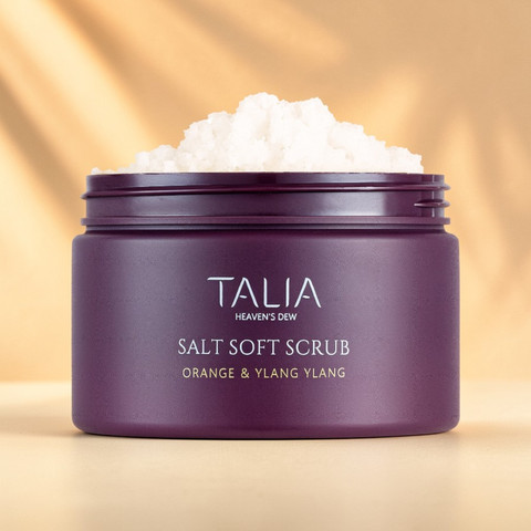 פילינג גוף עדין עם מלח מינרלי פעיל  Salt Soft Scrub With Orange & Ylang Ylang