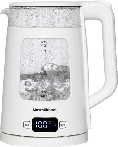 קומקום חשמלי חכם 1.7 ליטר Morphy Richards מורפי ריצ'ארדס Clear White 43988