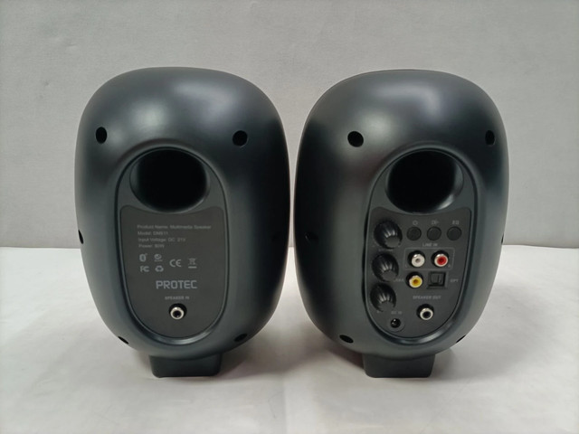 סט זוג רמקולים PROTEC DM511 80W עם Bluetooth וחיבורים Optical / Coaxial