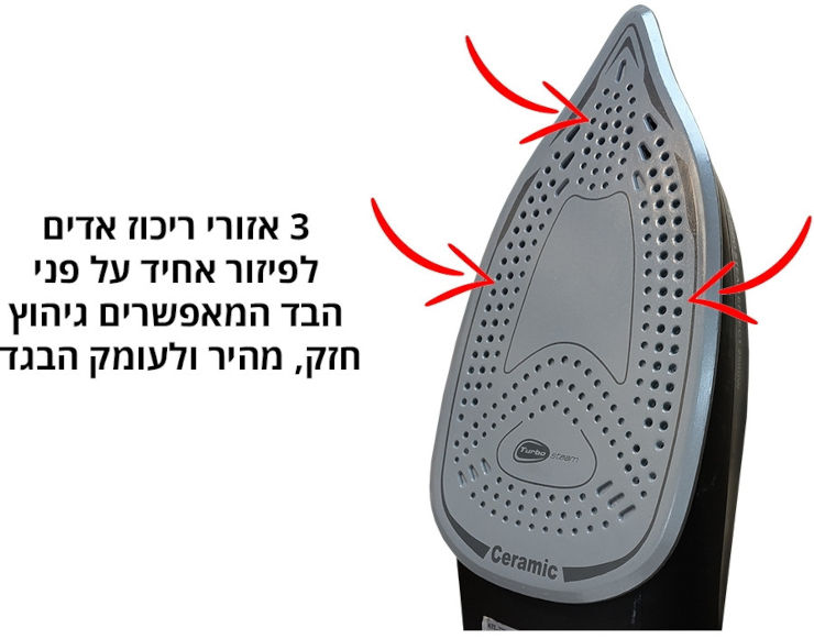 מגהץ אדים וקיטור Gold Line 2500W גולד ליין ATL-729M