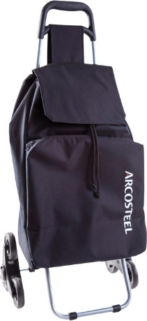 עגלת קניות שחורה ARCOSTEEL