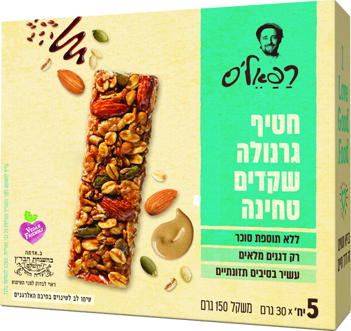 חטיף גרנולה שקדים וטחינה