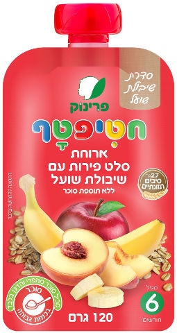 ארוחת סלט פירות עם שיבולת שועל