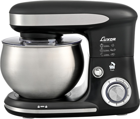 מיקסר מקצועי 1300W עם קערת נירוסטה 5 ליטר מבית LUXOR דגם LU659