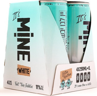 רביעיית פחיות יין MINE לבן