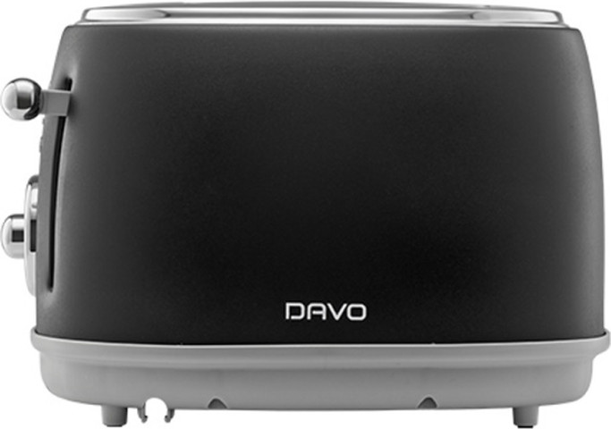 מצנם 2 פרוסות בעיצוב רטרו Davo דאבו DRT701 שחור