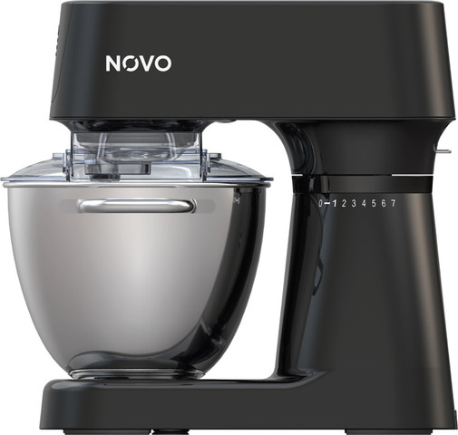 מיקסר מקצועי כולל 2 קערות - 5/6 ליטר NOVO נובו NSM7800 שחור