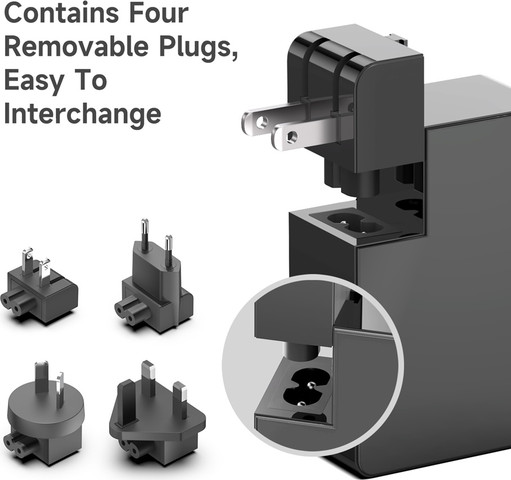מטען אוניברסלי GAN 100W טעינה חכמה ומהירה PC-UCPLUS GAN 100W