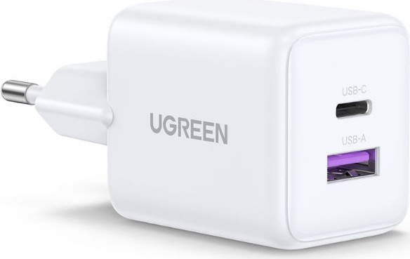 באנדל iPhone 17 PRO מטען קיר 30W + כיסוי MAGSAFE + זוג מגני מסך זכוכית לבן
