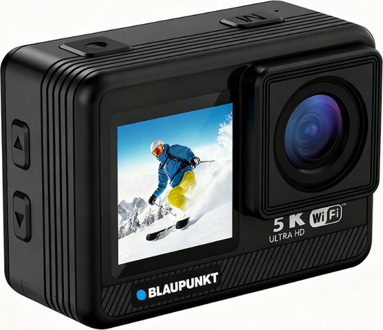 מצלמת אקסטרים 5K עם מסך כפול צבעוני Blaupunkt BP-6435T שחור
