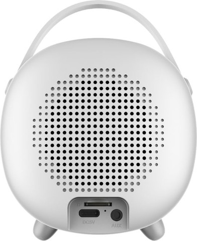 שעון מעורר דיגיטלי Acoustic Concept רמקול, תאורת לילה וטיימר לבן
