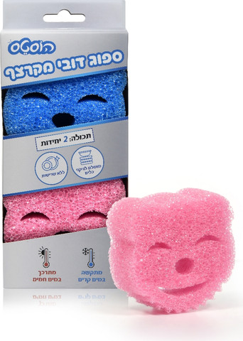 ספוג דובי מקרצף 2 יחידות