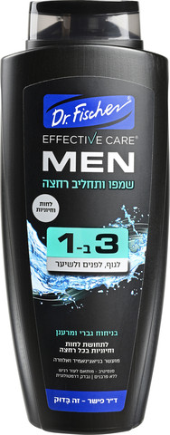אפקטיב קר MEN שמפו ותחליב רחצה 3 ב-1 בניחוח גברי ומרענן