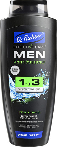 אפקטיב קר MEN שמפו וג'ל רחצה 3 ב-1 בניחוח גברי ומרענן