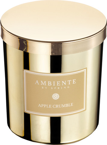 AMBIENTE נר בישום זהב - APPLE CRUMBLE