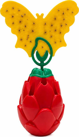 מלכודת לזבובי פירות Dragon Fruit – ערכה כפולה עם פיתיון ולוחות דבק