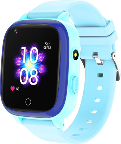 MeWatch L12 Prime Light Blue שעון חכם לילדים + רצועת בד שחורה רצועת בד תכלת+ סים מובנה GPS