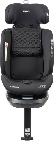 כיסא בטיחות ובוסטר מסתובב I-ELITE 360º מלידה ועד גיל 8 בתקן i-Size עם ריפוד מלאנג' מנדף זיעה - אפור
