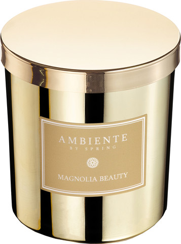 AMBIENTE נר בישום זהב - MAGNOLIA BEAUTY