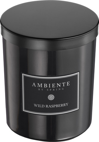 AMBIENTE נר בישום שחור - WILD RASPBERRY