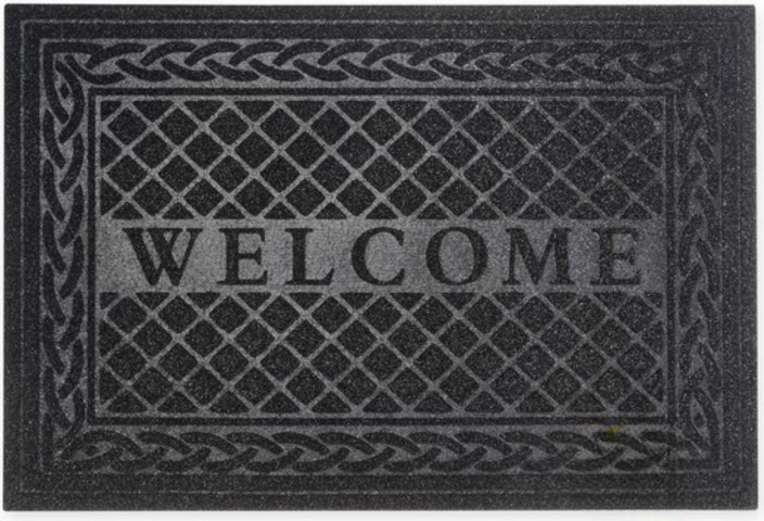 שטיח כניסה 90*60 welcome ס"מ שחור