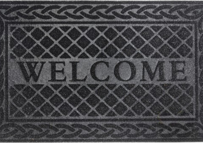 שטיח כניסה 90*60 welcome ס"מ שחור