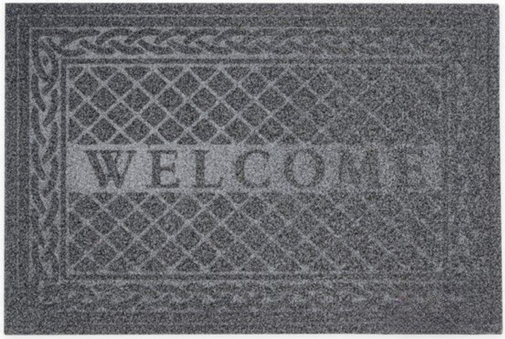 שטיח כניסה 90*60 welcome ס"מ אפור
