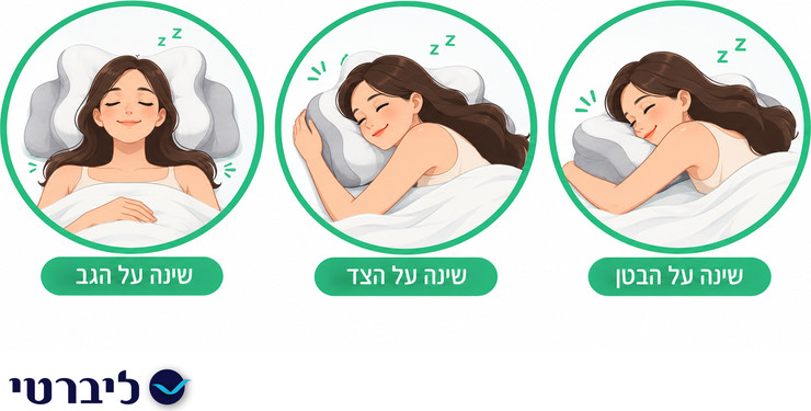 Dreamy | כרית שינה ארגונומית לתמיכה נוחה בראש ובצוואר