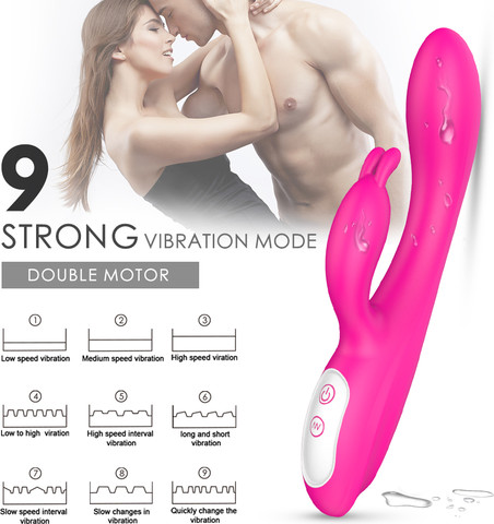 ENJOY My Rabbit – ויברטור ארנב לנשים עם רטט עוצמתי עם חימום, סיליקון רך ועמידות למים